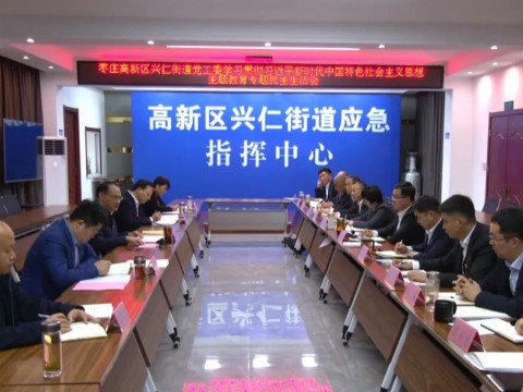 陈忠奇参加指导兴仁街道党工委学习贯彻习近平新时代中国特色社会主义思想主题教育专题民主生活会