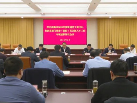 全区2023年度街道党工委书记和区直部门党委（党组）书记抓人才工作专项述职评议会议召开