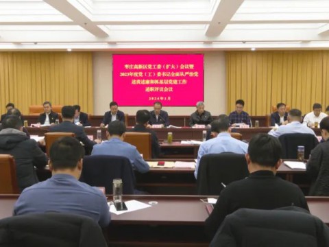 区党工委（扩大）会议暨2023年度党（工）委书记全面从严治党述责述廉和抓基层党建工作述职评议会议召开